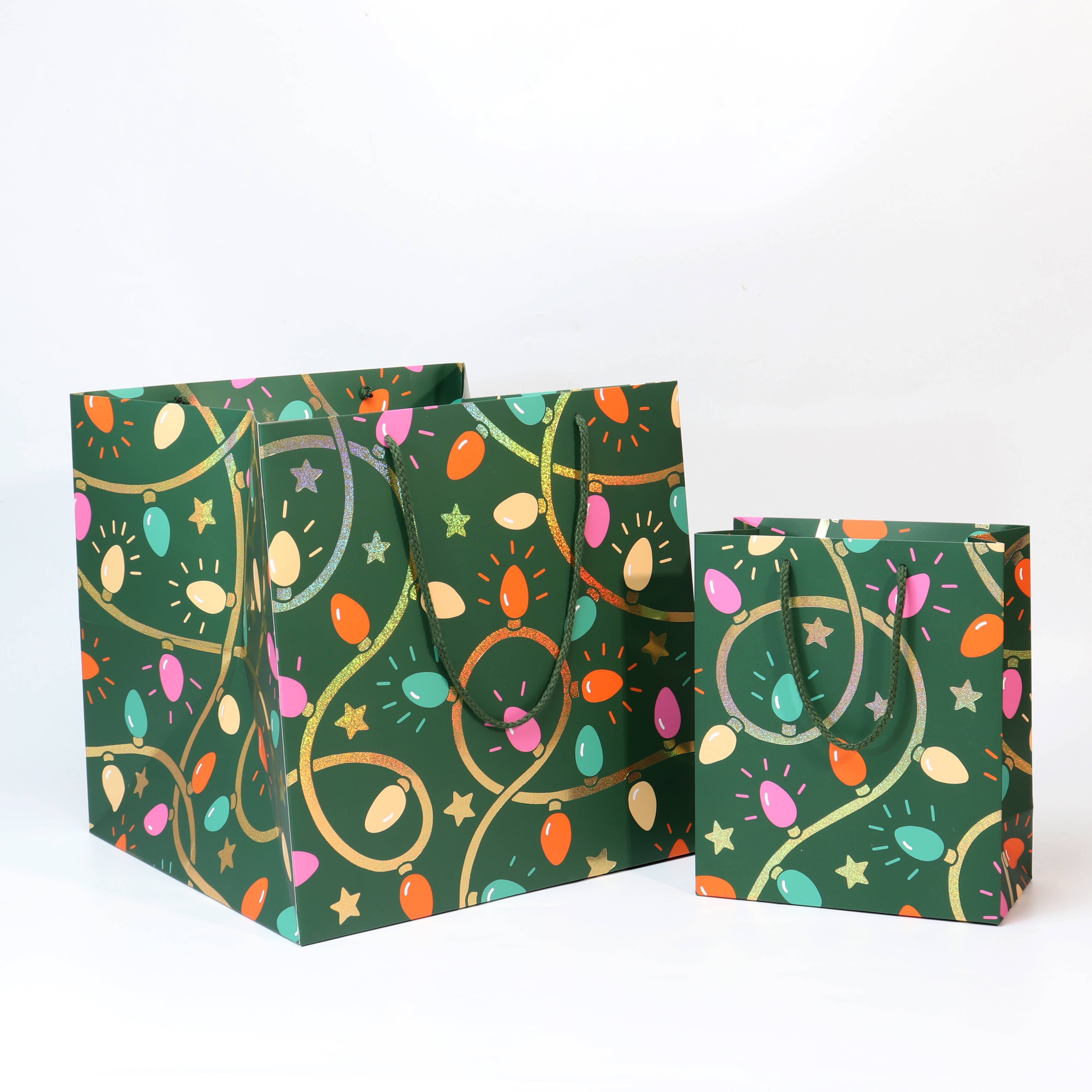 The Social Type - Wholesale Gift Bag - Holiday Bulbs Gift Bag 1