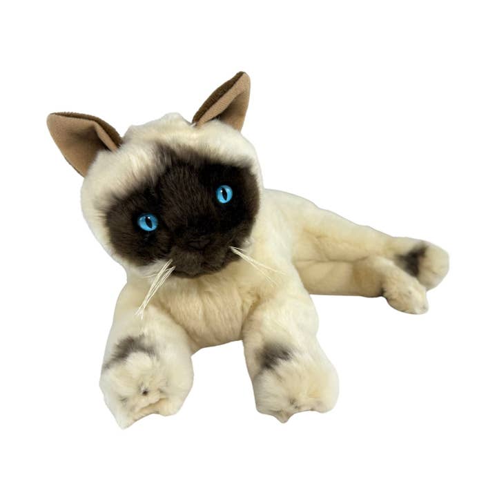 Bocchetta Plush Toys - Vendita all'ingrosso Peluche - Bambini e neonati - Mia - Gatto Burmese - 30 cm sdraiato3