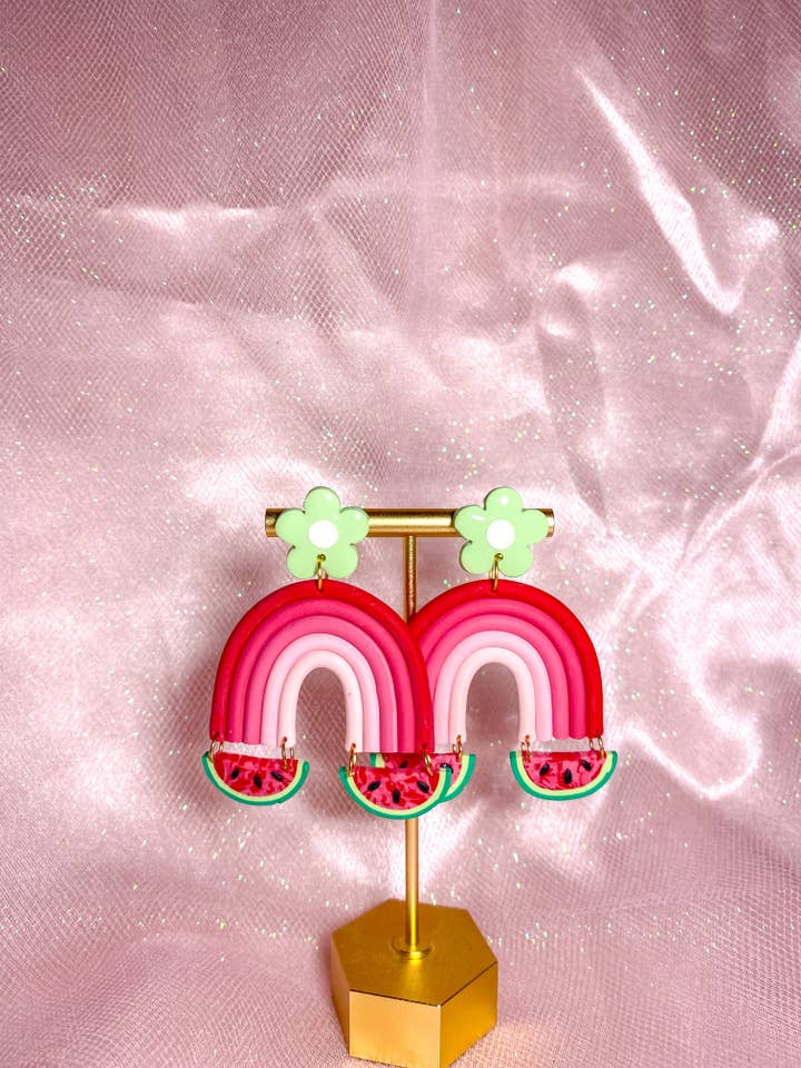 Watermelon Rainbow Earrings for wholesale by Floreciste