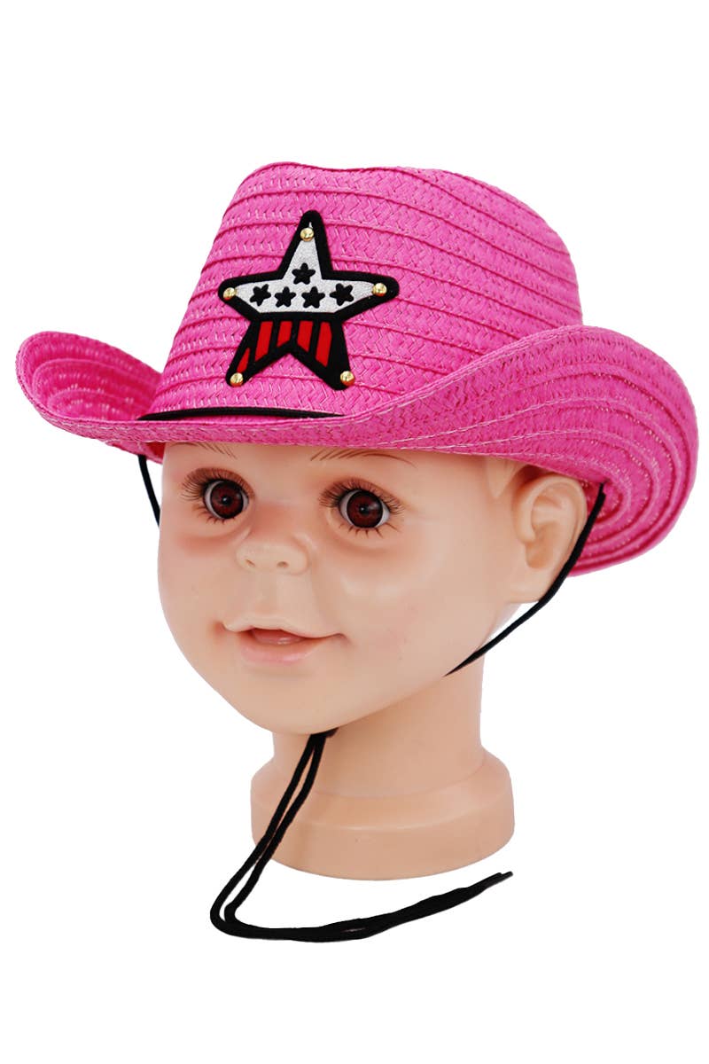 Cap Zone - Wholesale Cowboy Hat - Kids - Kids Western Star Paper Straw Cowboy Hat1