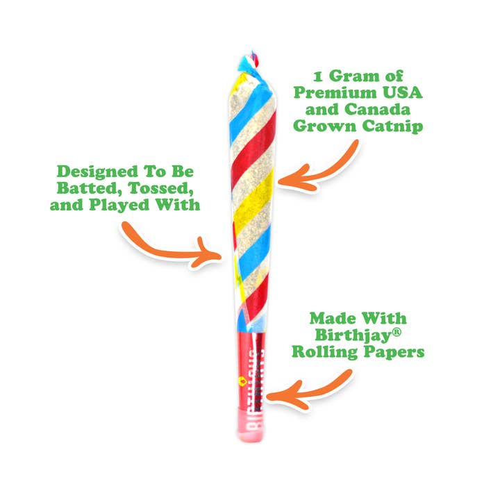 Meowijuana - Wholesale Catnip - Birthjaysâ„¢ - Party Sized Catnip Joints
