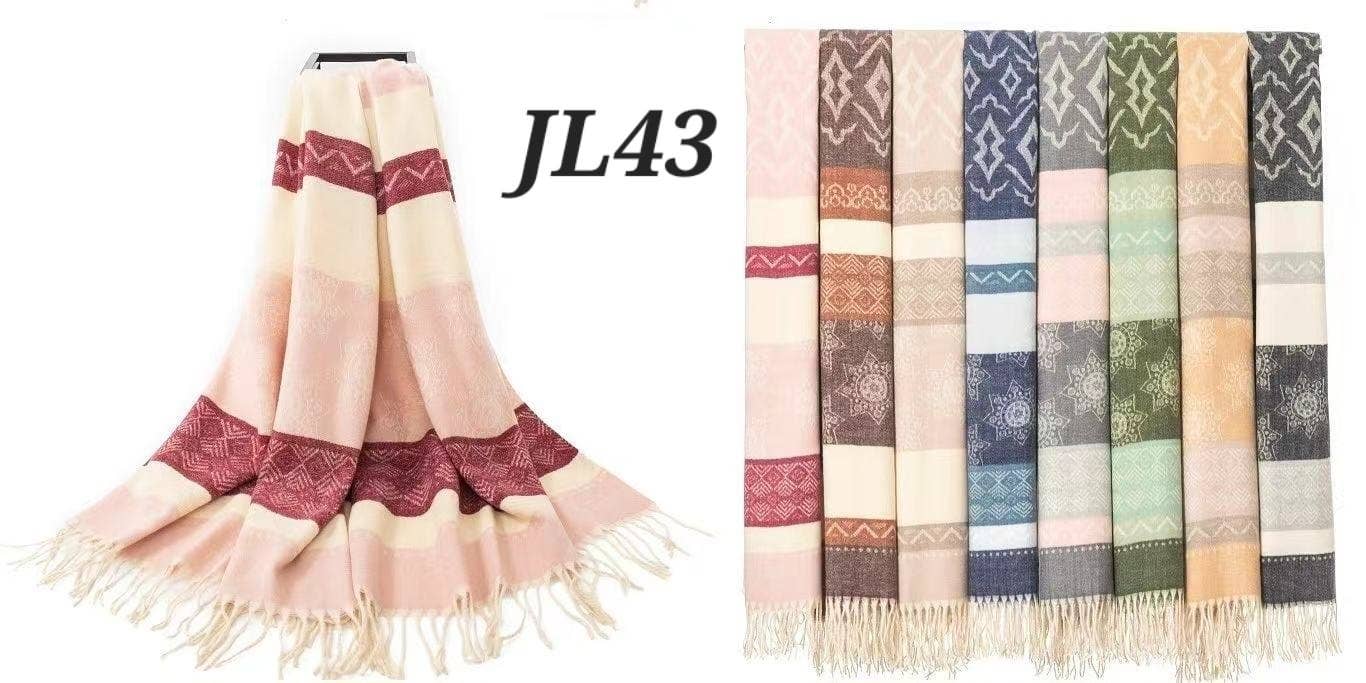 ASSORTMENTS NEW SCARVES 12 UNITS PER PACKAGE. FALL-WINTER COLLECTION for wholesale on Faire