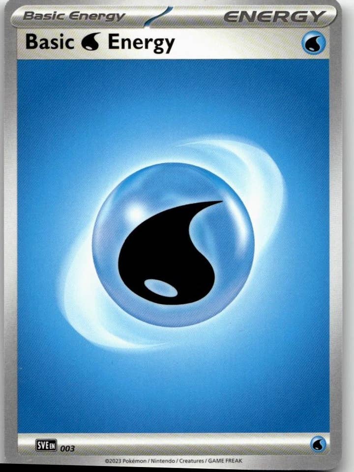 Pokémon SV01: Escarlata y Púrpura Set Base - Energía Básica de Agua #003 para venta al por mayor de Chronic Cards