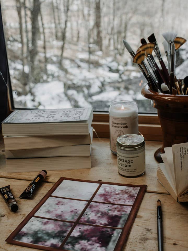 Impressão de janela de primavera chuvosa por atacado de RusticPagesCo