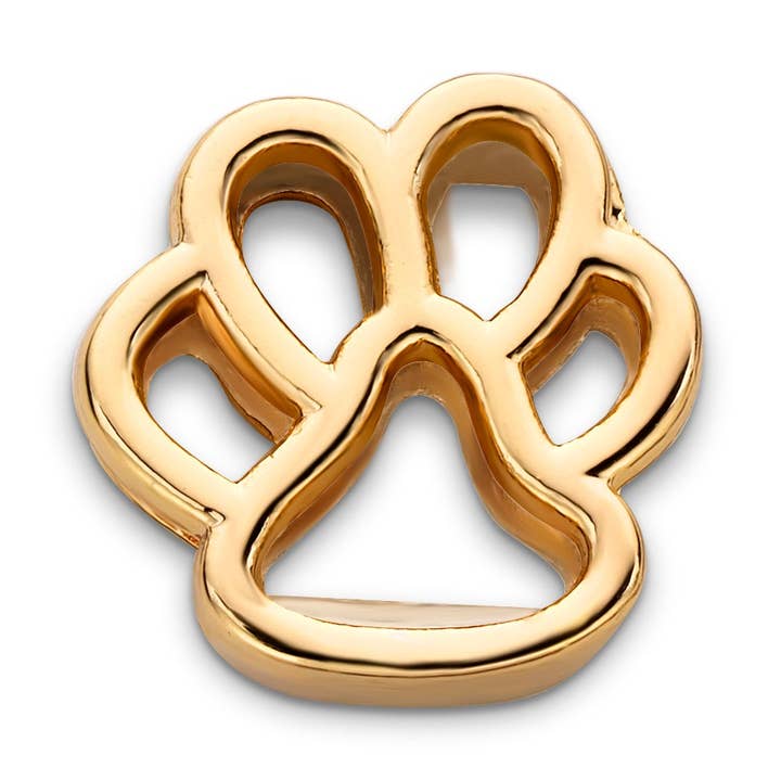 DUCETT - Wholesale Individual Charm/Pendant - Mesh charme hond voet goud0