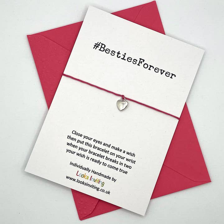 Best Friends Wish Bracelet - #BestiesForever for wholesale by Looks Inviting