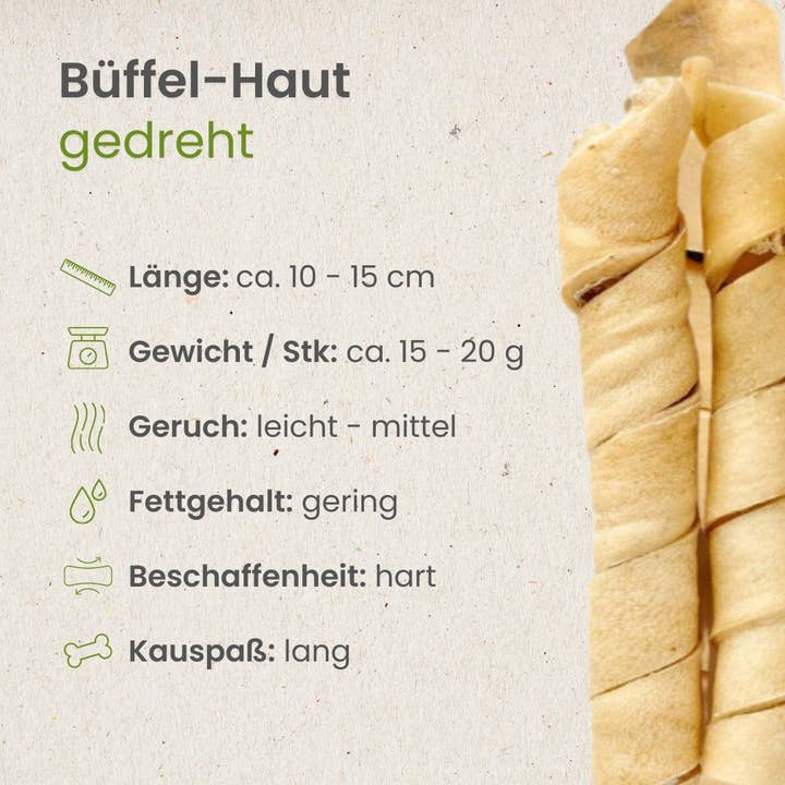 Kauartikel.com GmbH - Wholesale Pet Bone/Rawhide - Dog - buffalo skin, twisted2