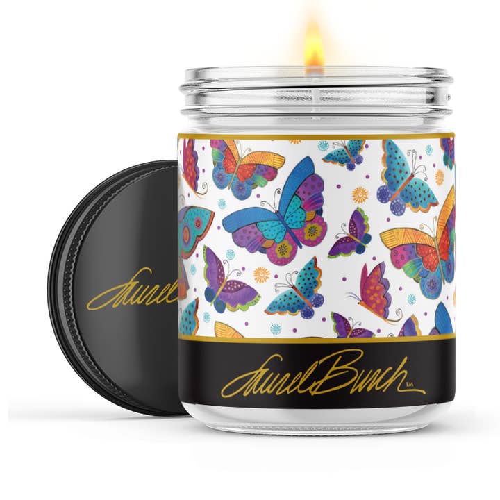 Laurel Burch - Mariposas Kerze für den Großhandel von Uncommon Flame