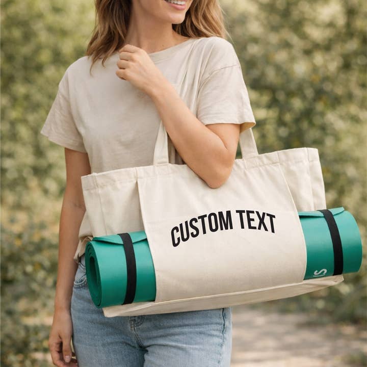 Universitetsstil Anpassad Text Ekologisk Yoga- eller Pilatesväska för wholesale av Lovetree Design