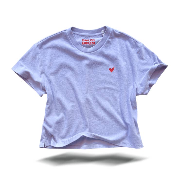Frottee Love - T-shirt ample pour femme Lavande pour la vente par Pulver Blei