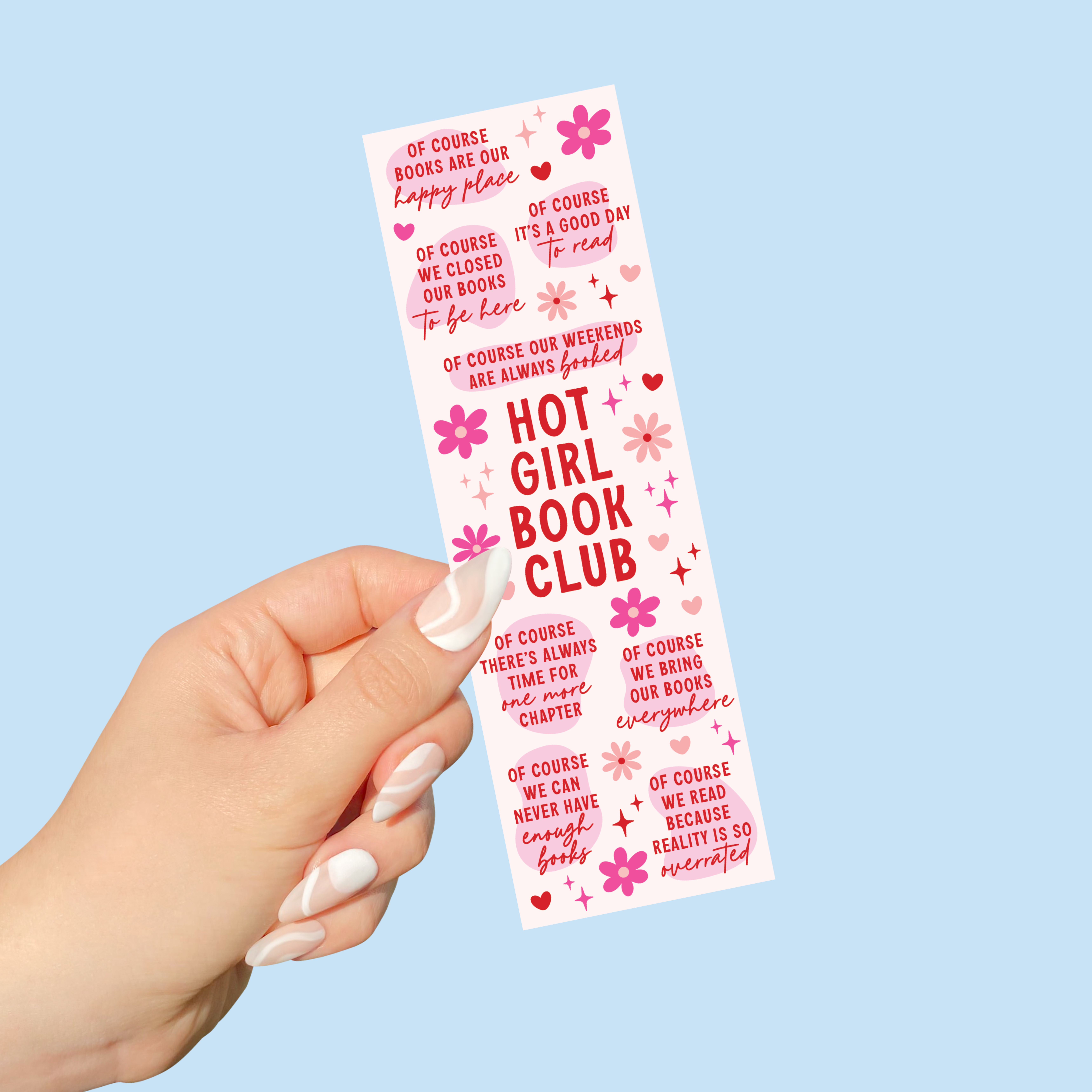 Sunshine & Lemons Co. - Wholesale Bookmark - Hot Girl Book Club Bookmark0