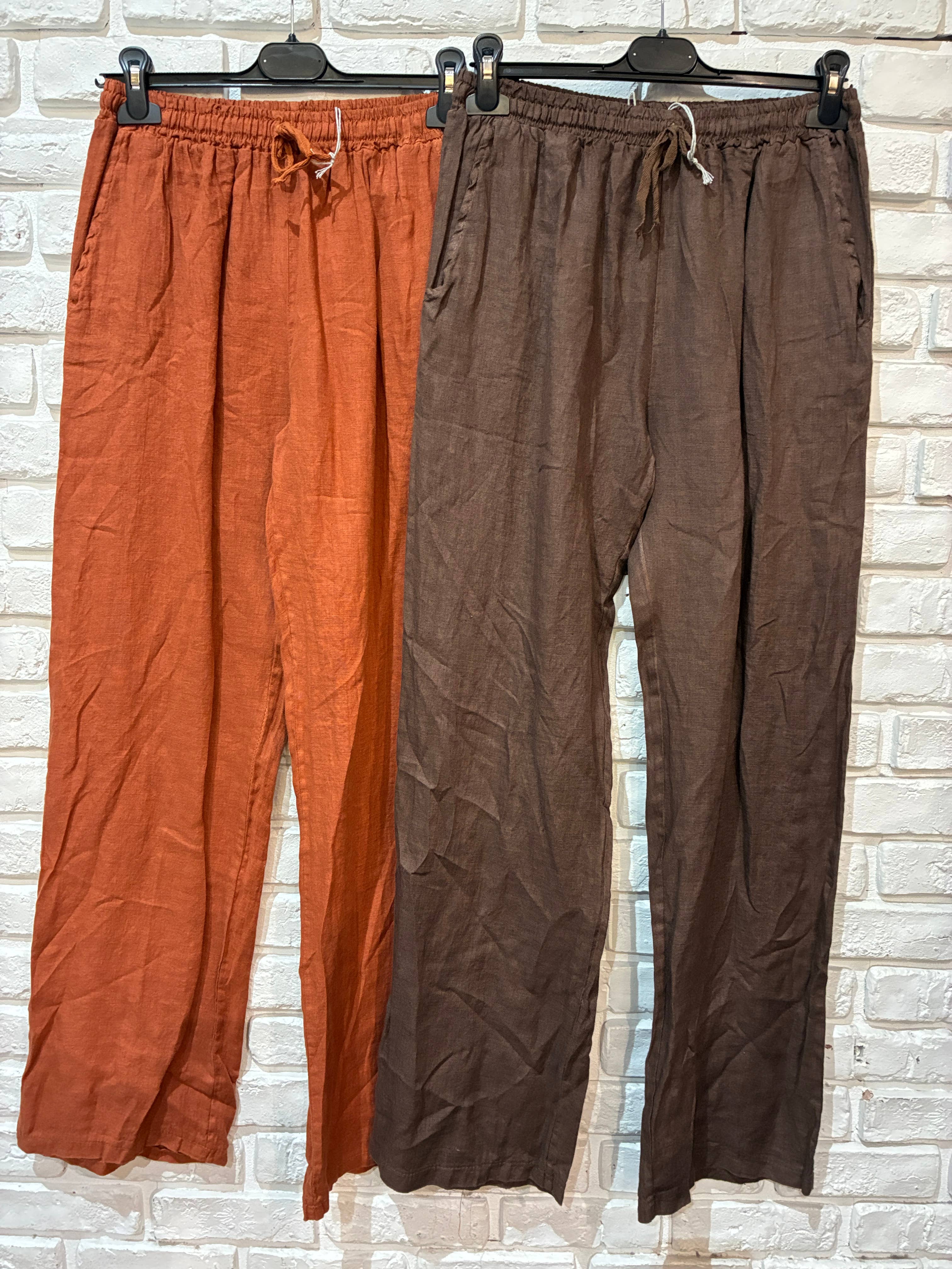 la maison des fibres naturelles - Wholesale Pants - Women's - Straight linen trousers 630132 100% linen27