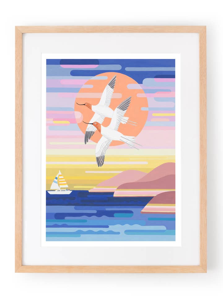 På Print - 'Ind i solnedgang' for engroshandel hos Claire Ishino