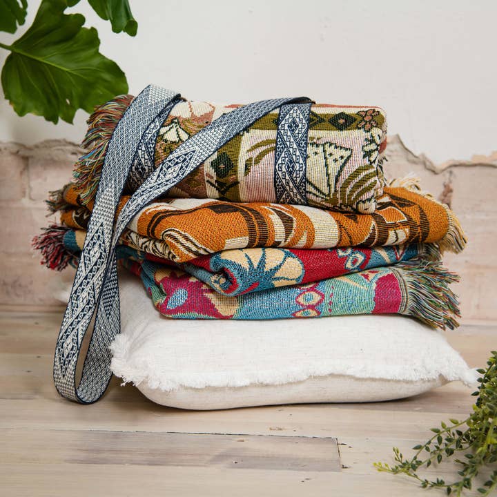 HENDEER - Wholesale Picnic Blanket - 'Eleanor Rigby' Woven Picnic Rug/Throw17
