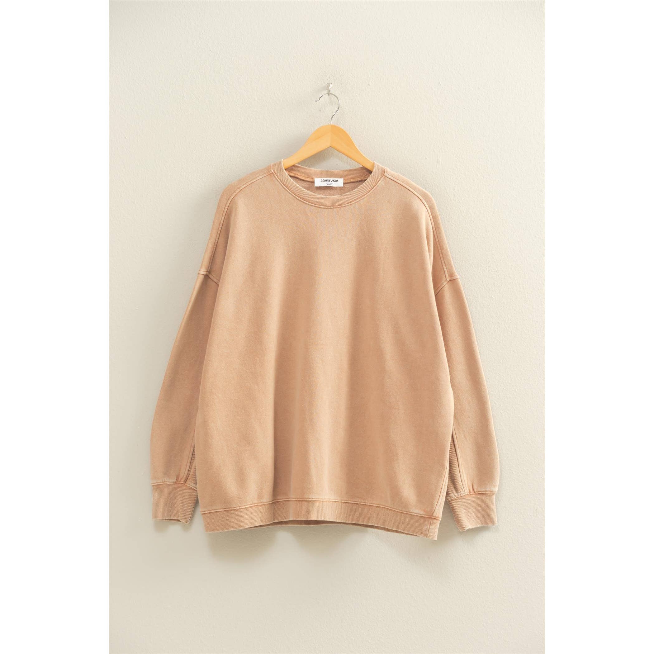 Double Zero - Wholesale Sweatshirt - Women's - Oversized Crew Neck Sweatshirt0