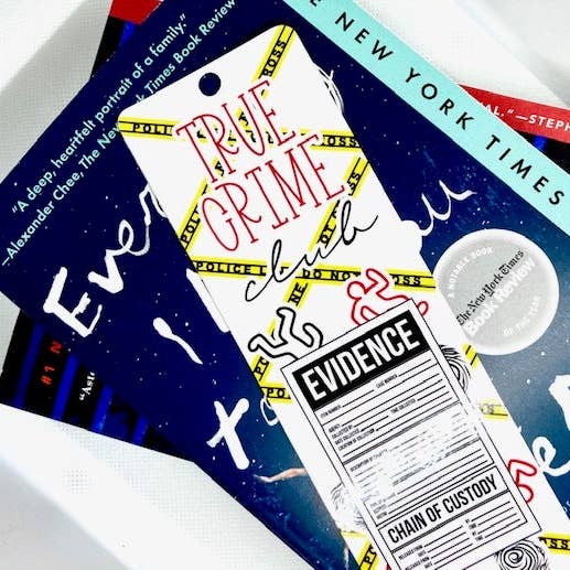 True Crime Club - Preuve - Meurtre Mystère - Signet pour la vente par Wild & Wicked Designs