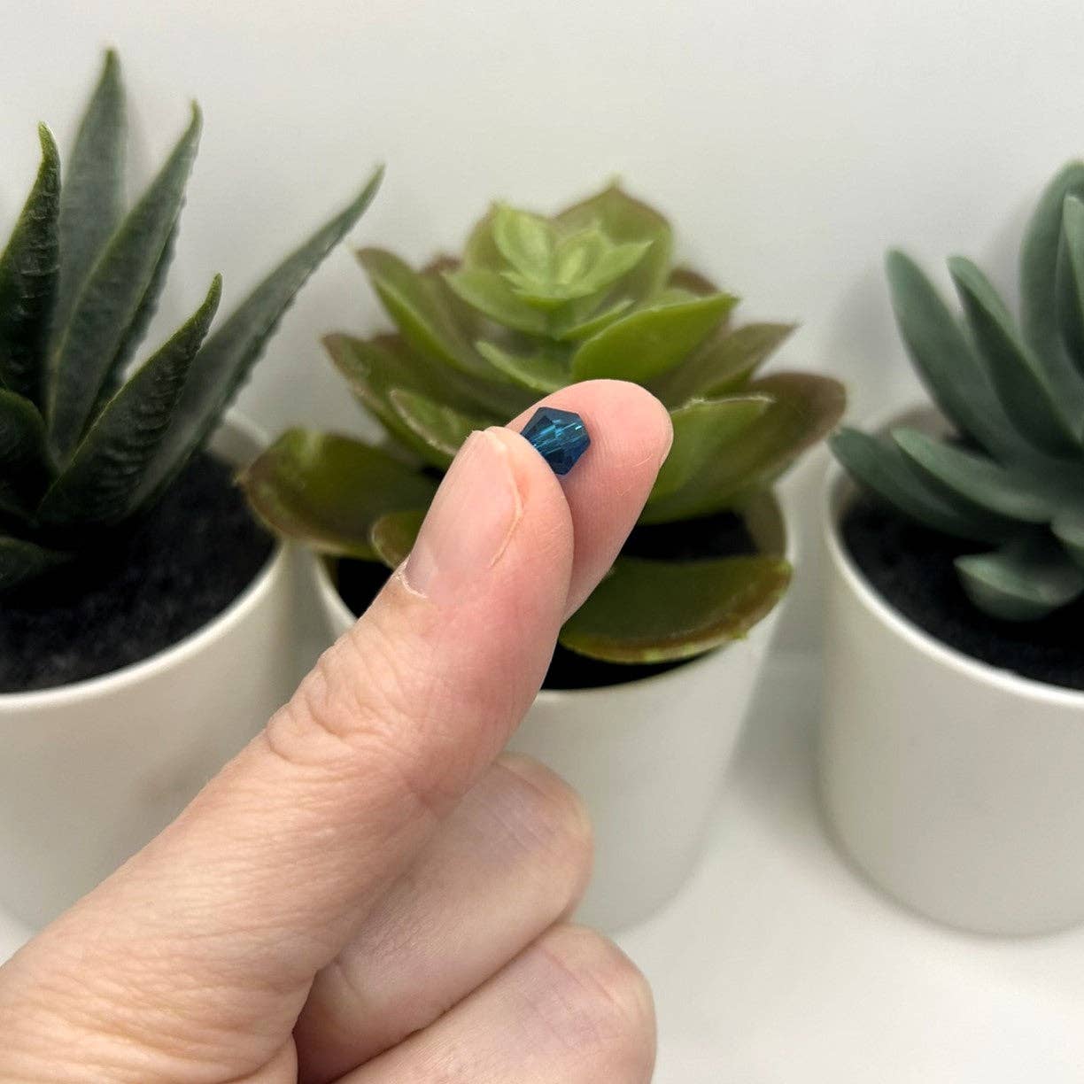 Guerrilla Charm – wholesale Beads – 6x6mm Dark Blue Bicone Beads, Imitation Crystal, Grade AA1