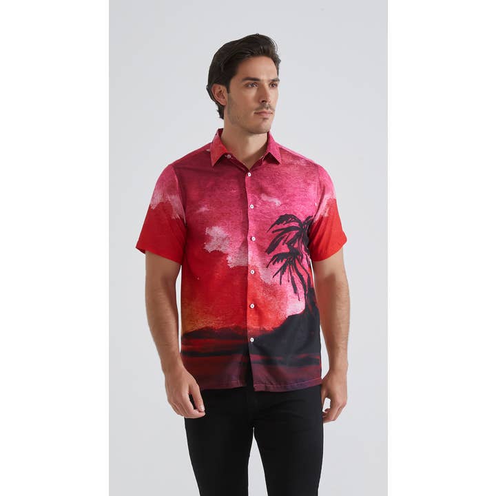 Chemisette à motifs en coupe droite pour la vente par Yves Enzo