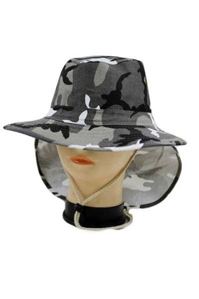 Cap Zone – Chapéu de pescador - Mulher por atacado – Chapéu de Pesca Boonie Impresso0