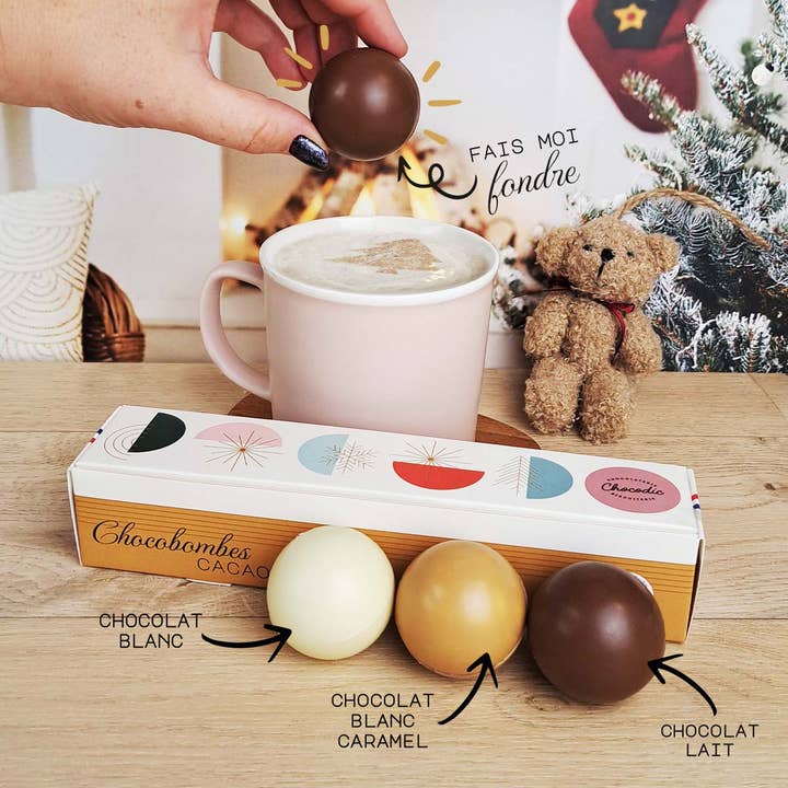 CHOCODIC - CHOCOLATE COCOA BOMBS - CHRISTMAS CHOCOLATE for wholesale by CHOCODIC