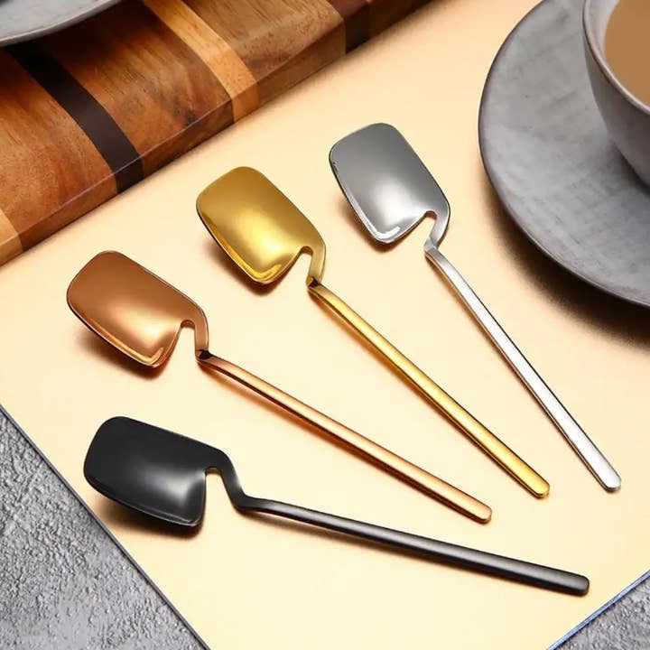 Sostraw & SmartThings - Wholesale Table Spoon (Cutlery) - Hanging Spoon - 5 colors - Tea, coffee or dessert1