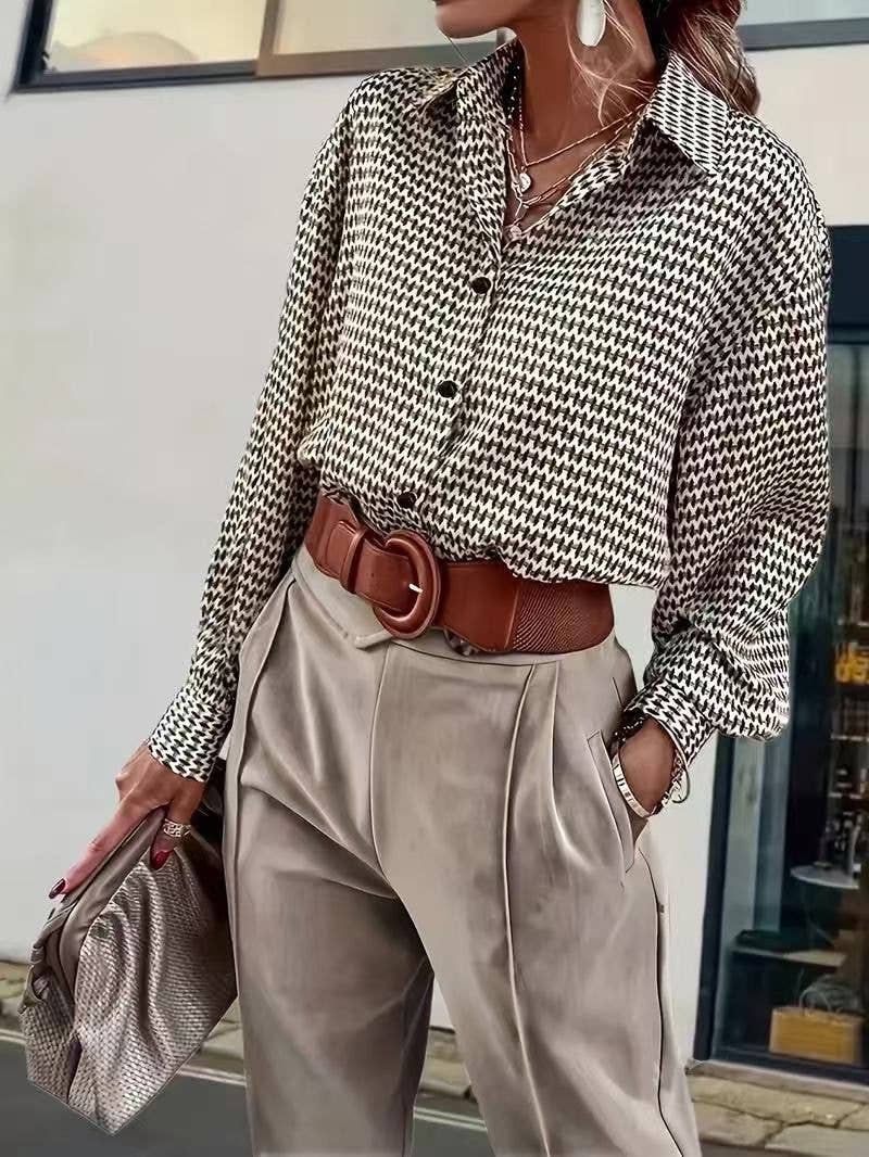 Printed shirt - 8861-2 for wholesale on Faire0