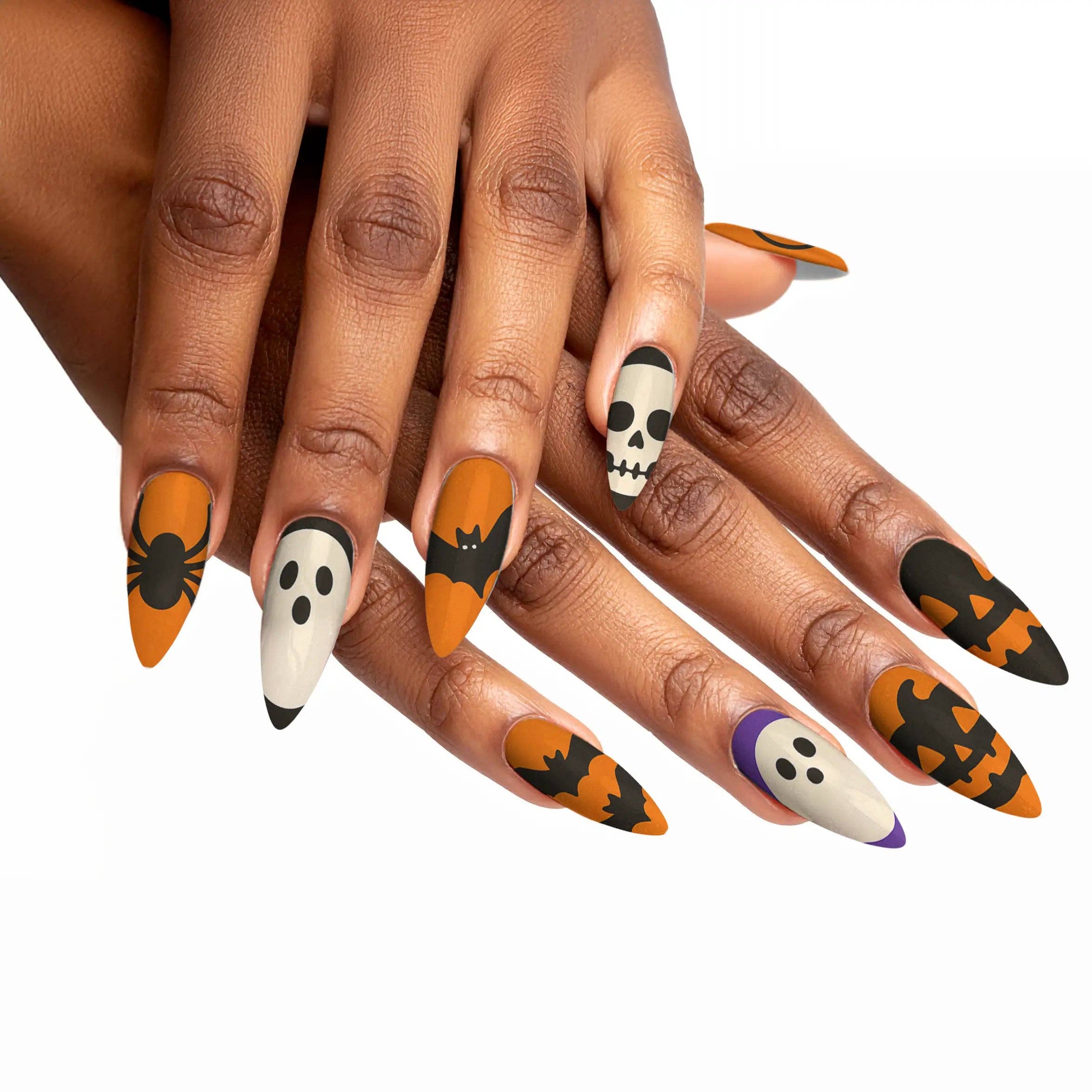 FYNE BODY - Wholesale Press-on/fake nails - Pumpkin Patch Glam Halloween Press-On Nails52