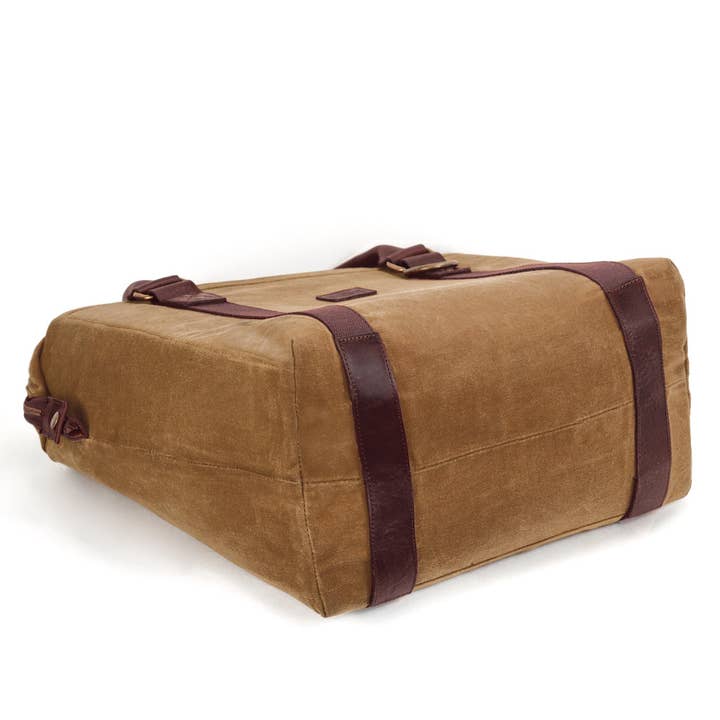 Mission Mercantile Leather Goods - Wholesale Cooler/Cooler Bag - White Wing Waxed Canvas Large Cooler
