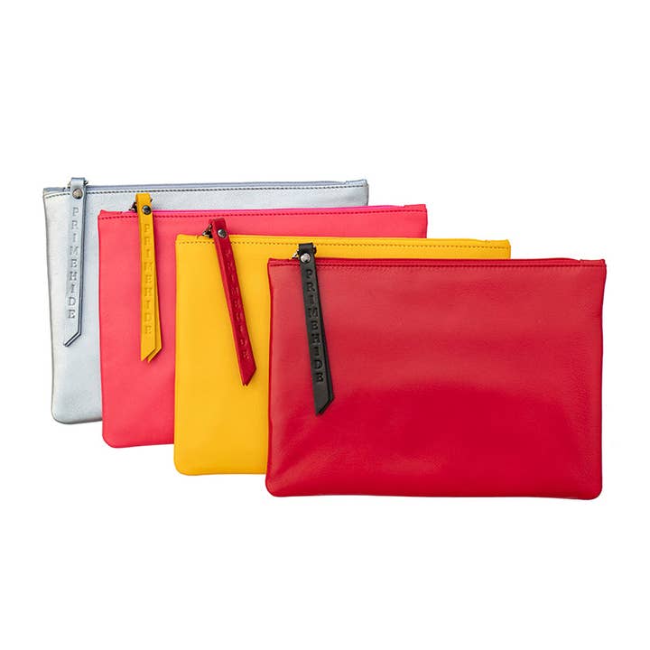 PRIMEHIDE Bolsa com fecho de correr em pele poli - 702 por atacado de PRIMEHIDE