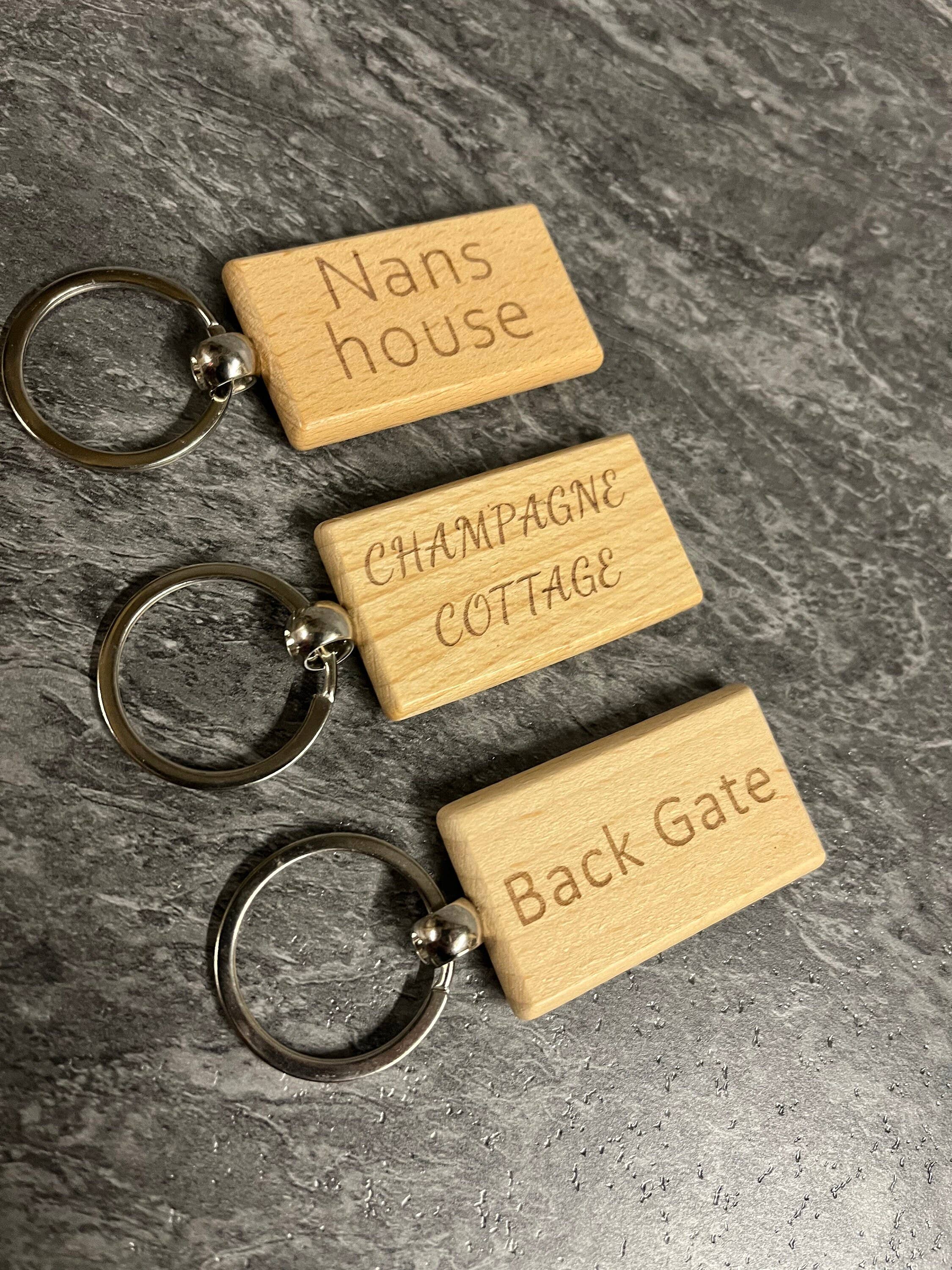 mayos makers – wholesale Keychain – Unisex – Personalised Wooden Keyring - Solid Wood Custom Engraved Key Ring4