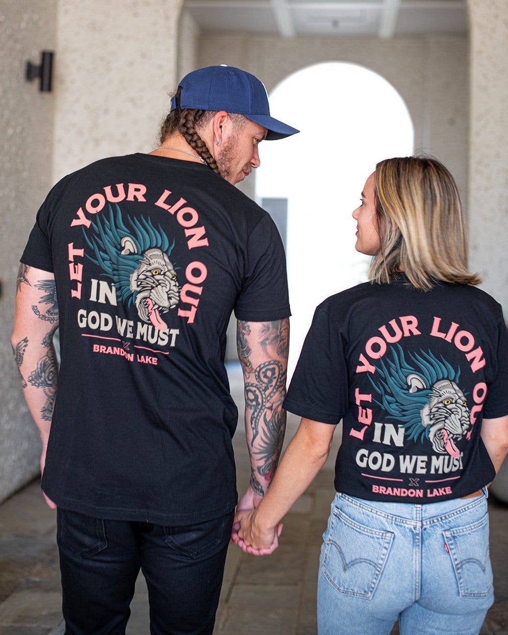In God We Must - Wholesale Screen Printed T-Shirt - Men's - Brandon Lake "Let Your Lion Out" Tee15
