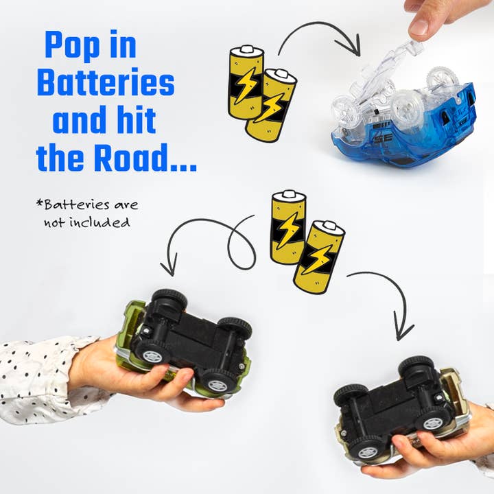 JitteryGit - Wholesale Toy Car/Truck - Kids - 4 Battery Power Toy Race Car Truck Jeep Racing Vehicles Pack