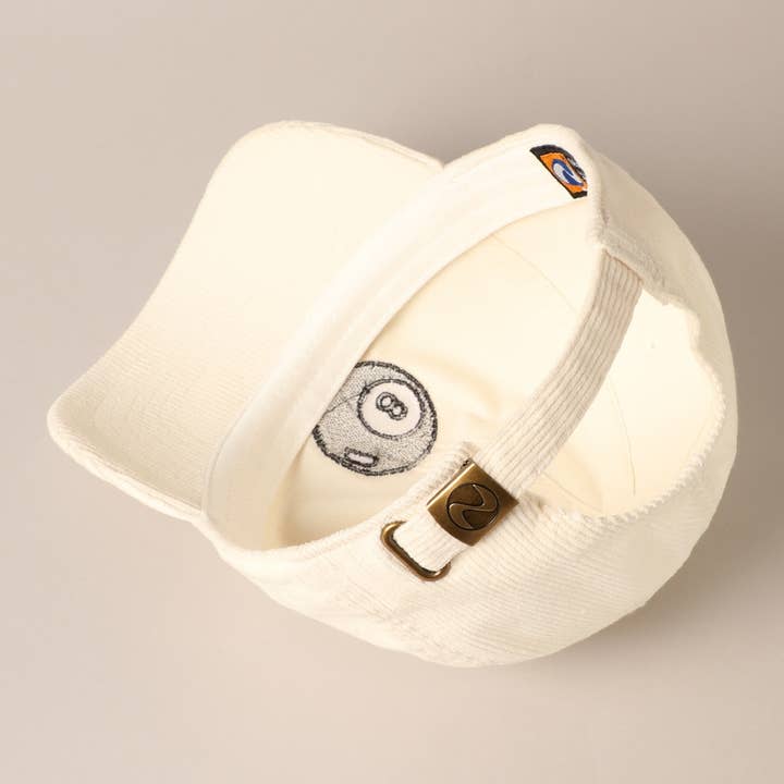 Fashion City - Wholesale Baseball Cap - Women's - 8 Ball Embroidered Corduroy Cap4