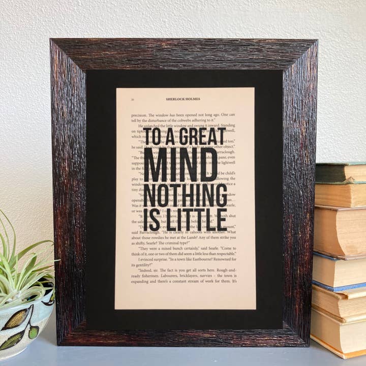 Sherlock Holmes : Pour un grand esprit pour la vente par Book Page Art