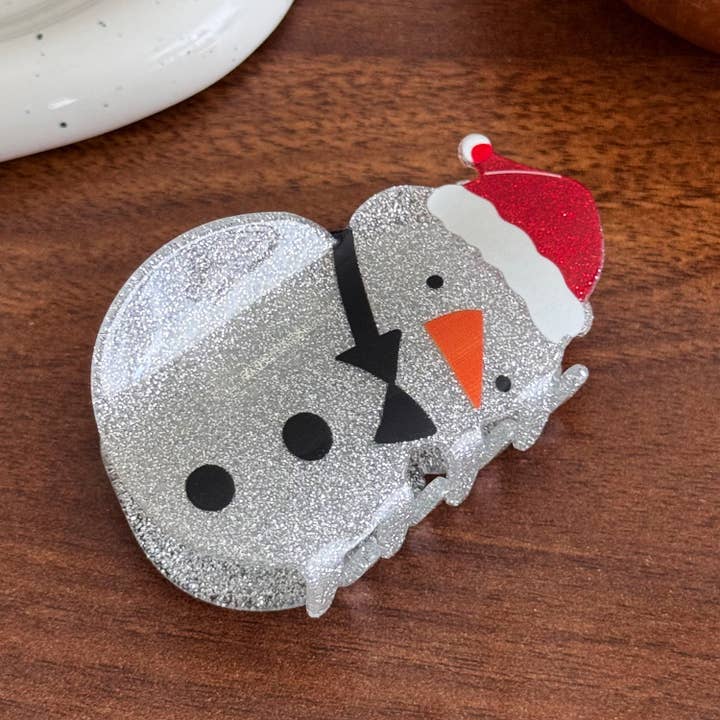 SoapElenGlen - Wholesale Hair Clip - Women's - Cartoon Christmas Series Hair Clip, Winter Snowman Hair Claw10