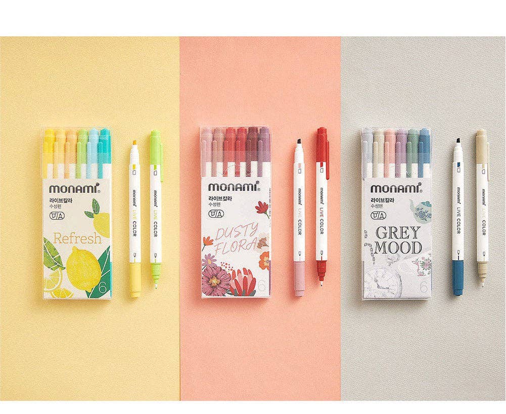 LULUFUNSTUDIO – wholesale Pen – Monami Colourful 6 pen set0