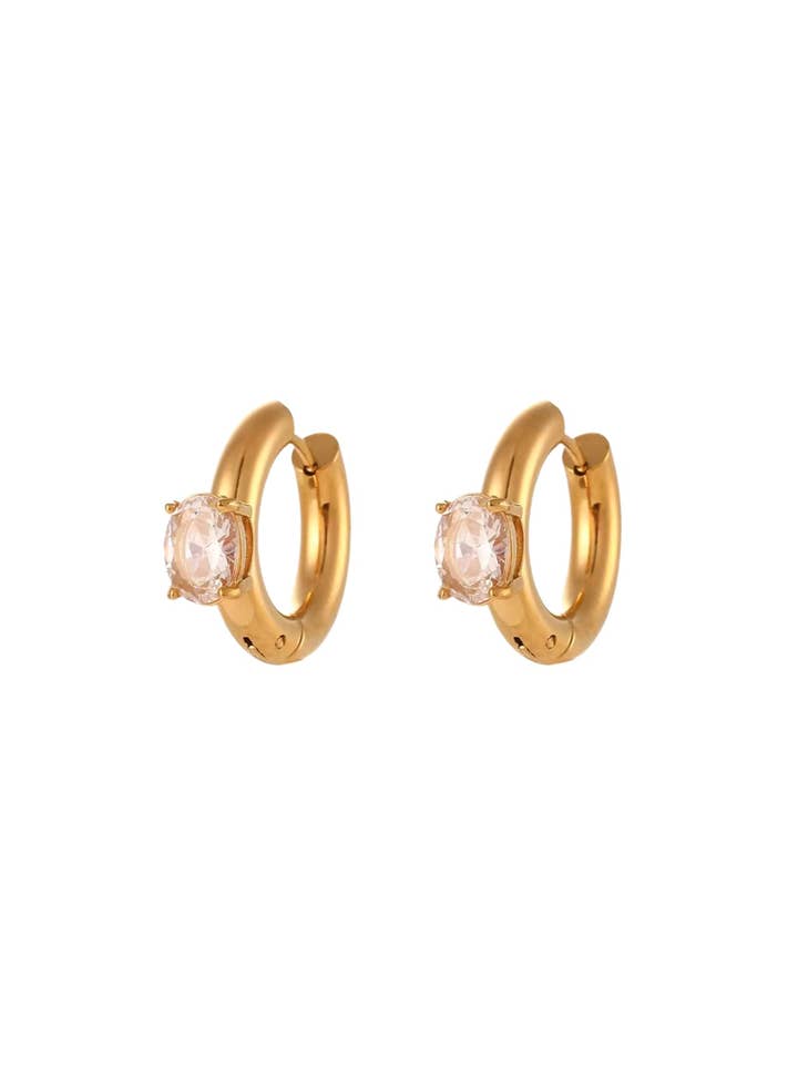 Millie Huggie Hoops pour la vente par Hjane Jewels