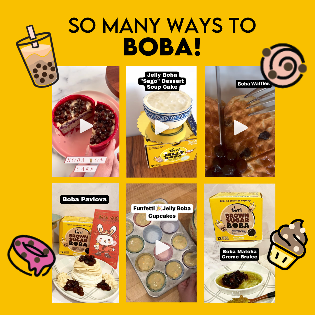 Twrl Milk Tea - Wholesale DIY Drink Kit - Brown Sugar Boba 3-Pack with Straws3