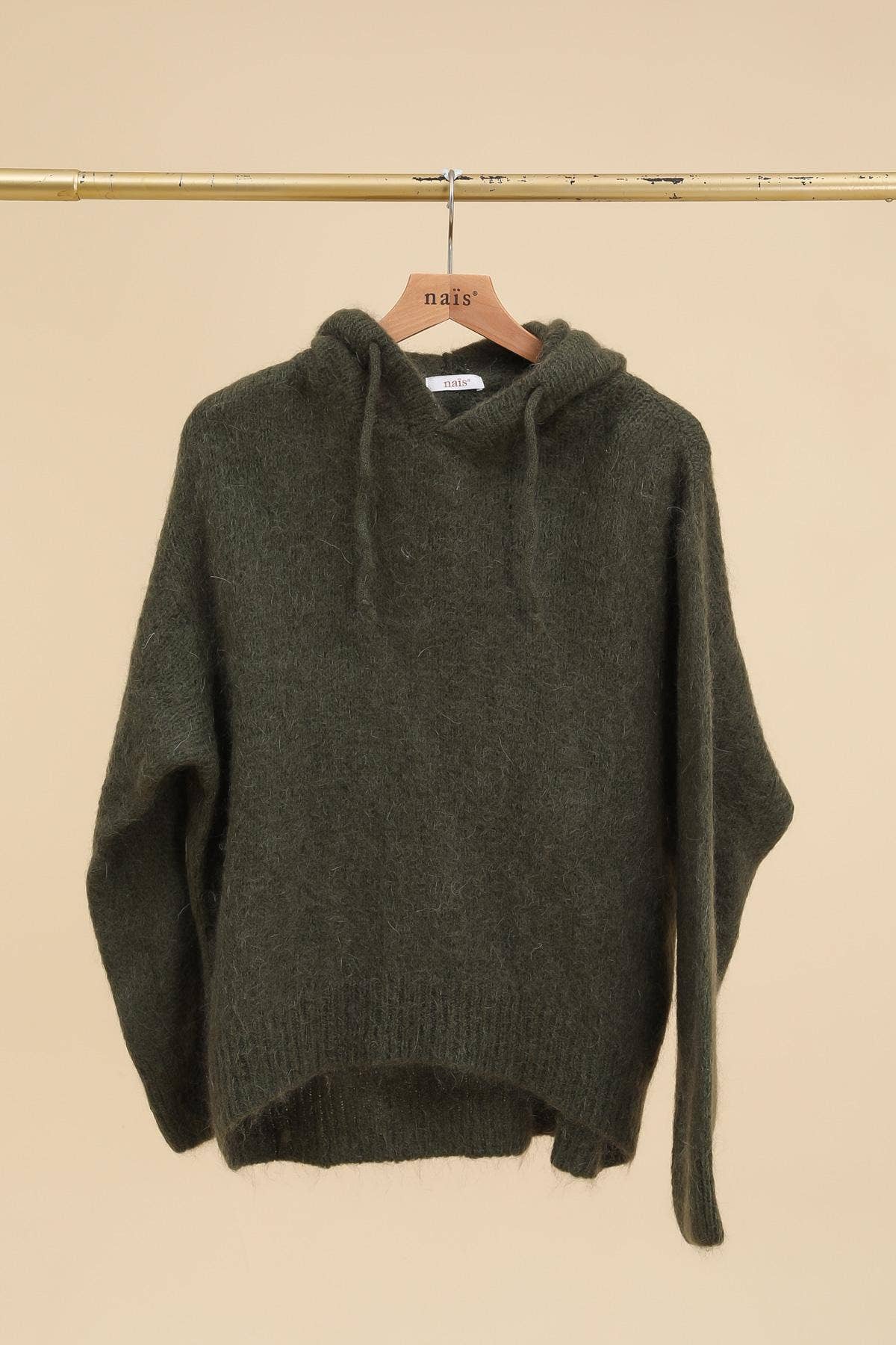 NAÏS PARIS - Wholesale Hoodie - Women's - MOHAIR AND WOOL HOODY-STYLE SWEATER8