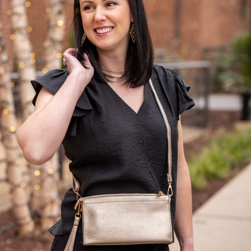 a Wink & a Nod - Wholesale Crossbody Bag - Women's - Abby 3-in-1 Handbag - Pewter5