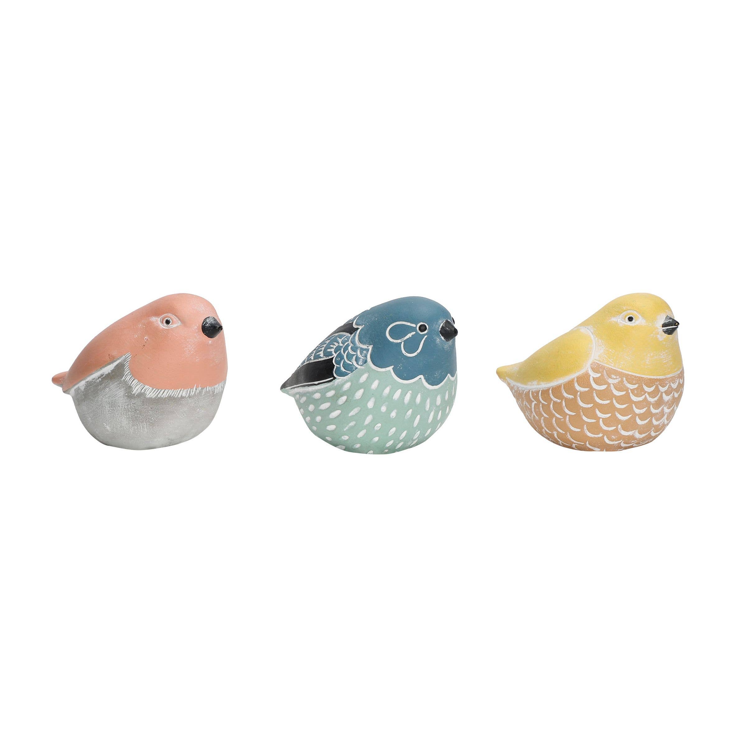 Alpine Corporation - Wholesale Outdoor Ornament/Decor - Alpine Corporation Colorful Tiny Bird Statue2