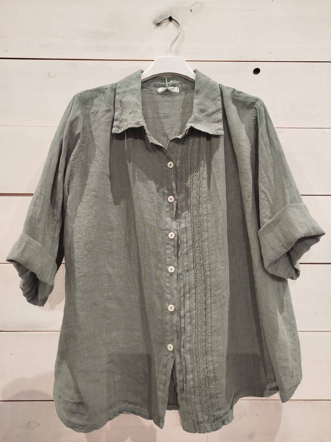 Linos y Textiles - Wholesale Button Down Shirt - Women's - REF:17843 100% Linen Shirt5