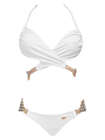 Passionate Adventure Women's Halter Triangle Bikini Set Tie Side Bottom Two  Piece Swimsuits Bathing Suits for Women : : Clothing, Shoes 