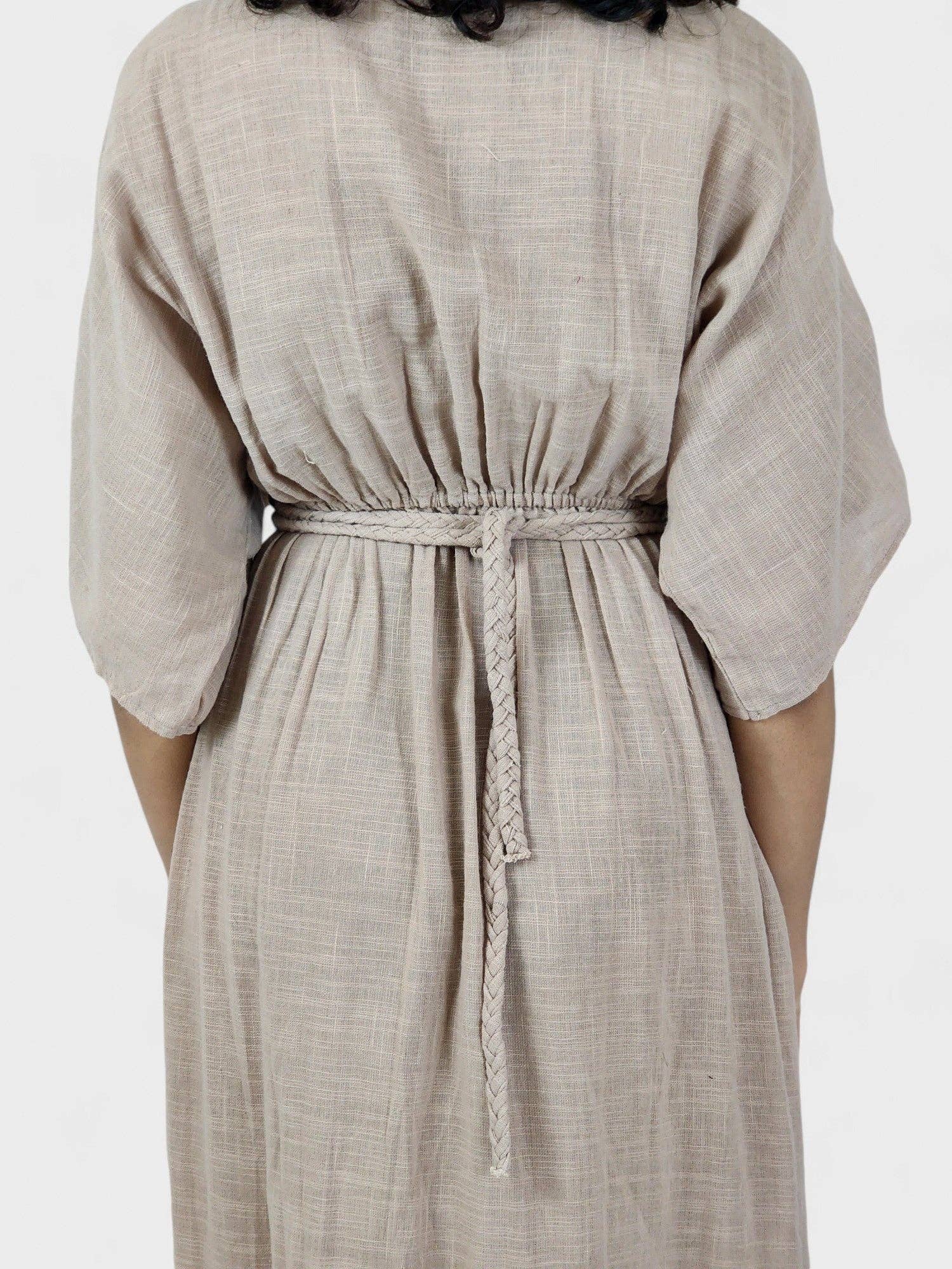 Sacred Ceremony - Wholesale Dress - Women's - Dusty Rose Organic Cotton Rope Goddess Maxi Dress14