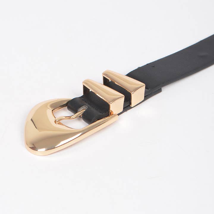 3AM BY H&D ACCESSORIES - Wholesale Belt - Women's - Faux Leather Multi Metal Buckle Belt7