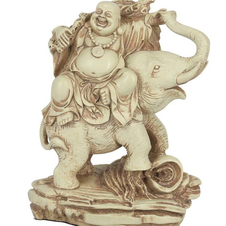 Happy Buddha and Elephant Statue and other Purchase Wholesale elephant statue. Free Returns & Net 60 Terms on Faire trending on Faire.