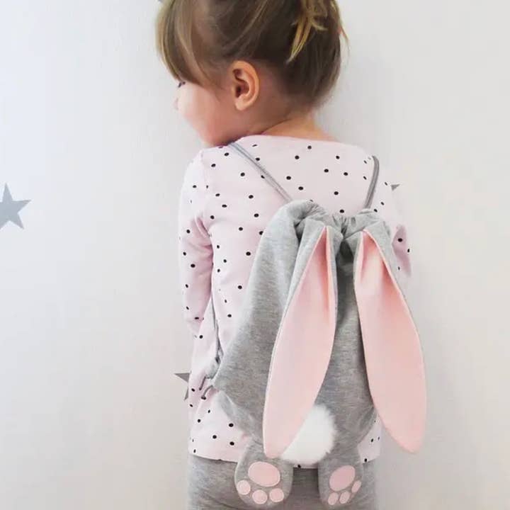Mochila con orejas largas y flojas para niños para venta al por mayor de SugarQuoteMeNot LLC