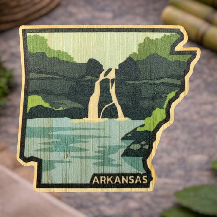 Arkansas miljøvenlig bambusklistermærke for engroshandel hos Bamboo Wood Stickers
