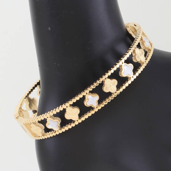 3AM BY H&D ACCESSORIES - Vente Bracelet manchette - Bracelet Manchette à Clous Ouverts Multiples3