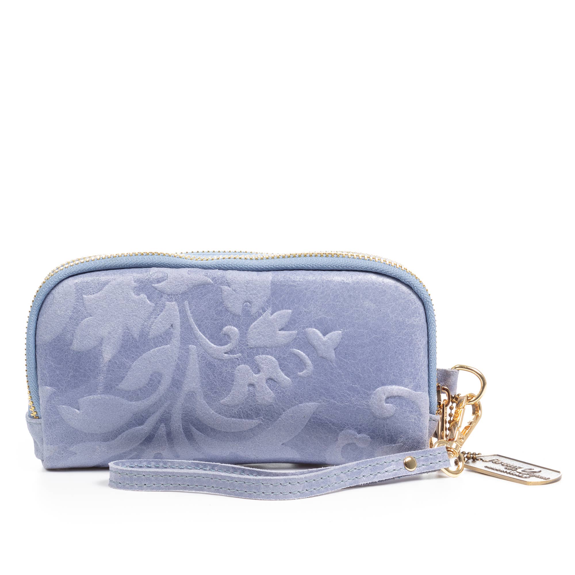 FIRENZE ARTEGIANI – Carteira - Mulher por atacado – Arnara carteira. Pele autêntica camurça com gravação vegetal.2